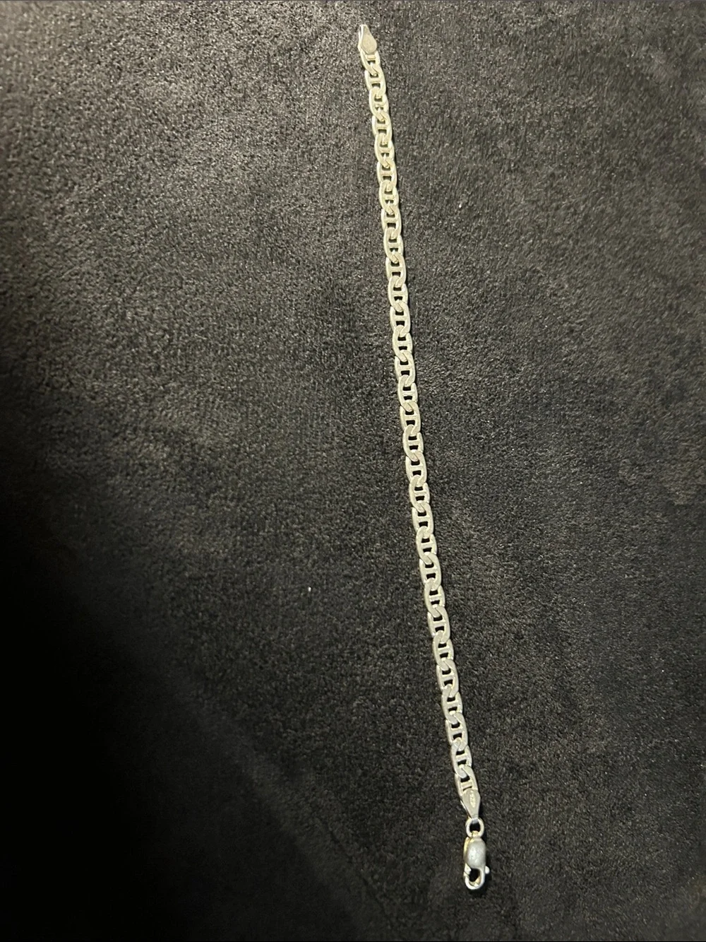 Sterling Silver Men's Figaro Bracelet - Silver